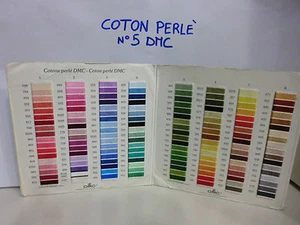 FILO FILATO PER RICAMO RICAMI PERLE' PERLE N° 5 DMC MATASSINA 5gr TUTTI I COLORI - Picture 1 of 60