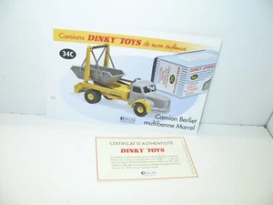 1 Spina + Certif. Dinky Toys Atlas Repro Rif. 34 C, Camion Berliet Amovibile - Foto 1 di 1