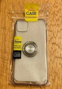 iPhone Plus 11 Pro Max 6.5 Hülle Klar Ultra Slim Dünn Ring Halter Case Silber - Bild 1 von 5