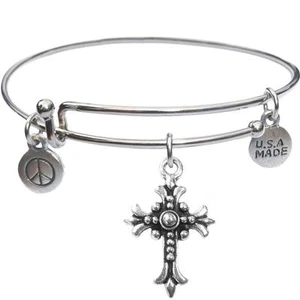 Armreif Armband und Kreuz - Hergestellt in den USA - Band JT113 - Bild 1 von 1