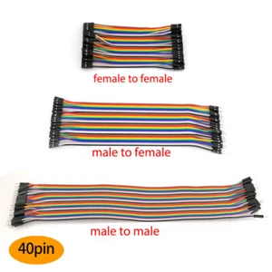 40pcs Male to Male to Female to Female Jumper Wire 10/20/30CM Arduino Breadboard - Picture 1 of 10
