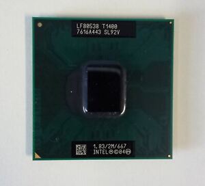 Intel Core Solo CPU 1.83 GHz / 2M / 667 Mhz FSB T1400 Mobile Processor SL92V