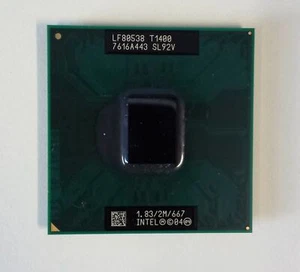 Intel Core Solo CPU 1.83 GHz / 2M / 667 Mhz FSB T1400 Mobile Processor SL92V - Picture 1 of 3