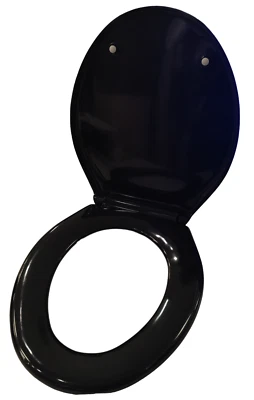 SEDILE WC Copriwater Plastica Universale Termoindurente Nero Saniplast 2FSE16800 - Immagine 1 di 4