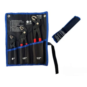 PINZE POLIGRIP SET 3 PZ PINZA A PAPPAGALLO CON PULSANTE REGOLABILE 8"-10"-12" - Foto 1 di 8