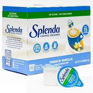 Tazas para crema de café SPLENDA de una sola porción, vainilla francesa sin azúcar, 48 unidades - Imagen 1 de 1