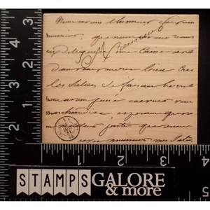 Hero Arts Rubber Stamps H2141 MANUSCRIPT BACKGROUND WORDS #1714 - Picture 1 of 2