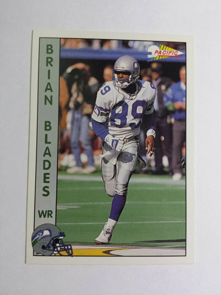 BRIAN BLADES 1992 PACIFIC FOOTBALL CARD # 287 C5784 - Image 1 of 1