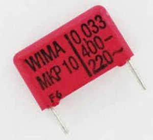 MKP10 / 0.033UF / 400Volt / 10% / WIMA  /15MIL Pitch x2 - Picture 1 of 1