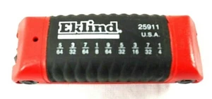 Eklind 25911 8 Piece SAE Fold-Up Hex Key Set EUC USA - Picture 1 of 4