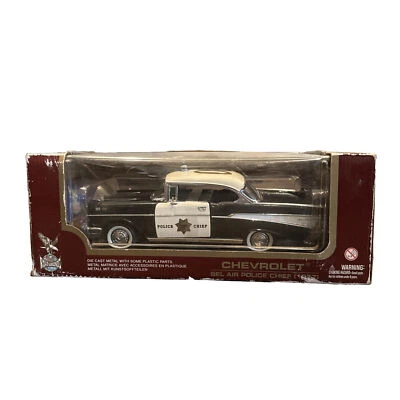 1957 Chevrolet Bel Air Police Chief 1:18 Die Cast Road Legend 92107 - Image 1 of 4