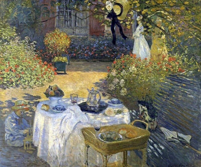 THE LUNCHEON 1873 LUNCH IN THE GARDEN AT ARGENTEUIL FRANCE BY CLAUDE MONET REPRO - Image 1 of 3