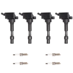 Spark Plug + Ignition Coil For 2015-2018 Hyundai Kia Forte Koup Elantra 2.0L I4 - Picture 1 of 1