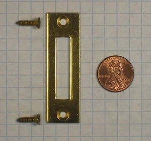 SCHLAGE #CL10-352-605 SERRATURA ARMADIO STRIKE, OTTONE, FINITURA LUCIDA, ALTEZZA 2-1/4" - Foto 1 di 2