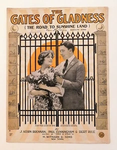 Vintage The Gates of Gladness Sheet Music The Road to Sunshine Land 1919 Piano - Picture 1 of 3