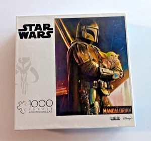 Star Wars The Mandalorian 1000 Piece Jigsaw Puzzle - Wherever I Go He Goes - NIB - Picture 1 of 4