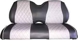 VIVID/ICON/ADVANCED EV-FRONT-Diamond Stitch Golf Cart Seat Cover-2TONE GREY 2PCS - Zdjęcie 1 z 6