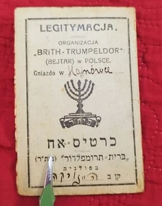 Polonia Judía Judaica 1930 Movimiento Hajnówka Betar Documento Revisionista Sionista - Imagen 1 de 9