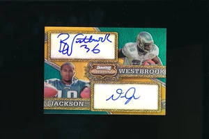 2008 Bowman Sterling Brian Westbrook DeSean Jackson Rookie Dual Auto - Picture 1 of 2