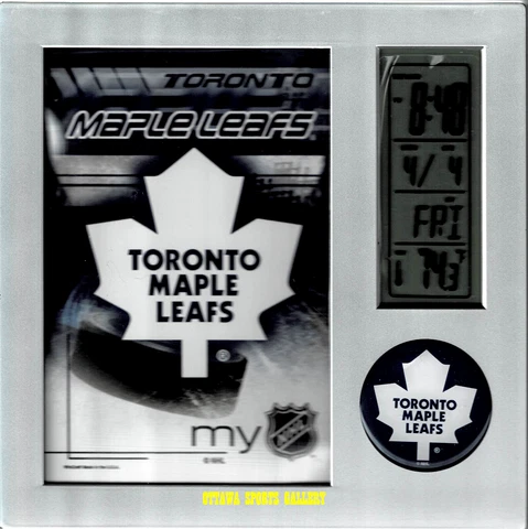 WINCRAFT TORONTO MAPLE LEAFS LICENSED DESK CLOCK • NEW IN PACKAGE (M44) Cover