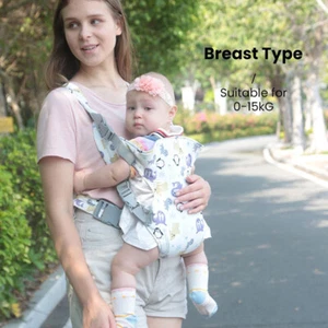 Multi-Functional Baby Carrier Front Carry Horizontal Waist Stool Newborn Carrier - Picture 1 of 18