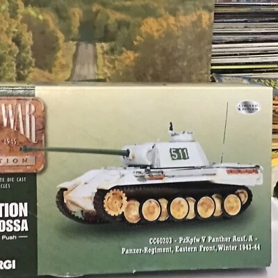 CORGI CC60203 PzKpfw V Panther Ausf.A Panzer Reg. Eastern Front 1943 1:50 BOXED. - Image 1 of 4
