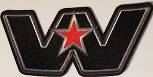 WESTERN STAR TRUCK PATCH toppa camionista/biker cucito/ferro su 5 x 2,25 pollici - Foto 1 di 2