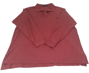Polo Ralph Lauren Men's 4XLT Collared Shirt Long Sleeve Red Big & Tall - Picture 1 of 11