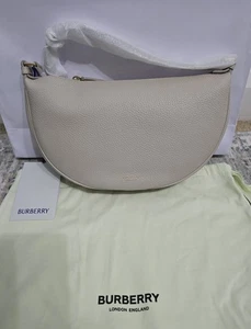 Bolso bandolera de cuero granulado Burberry de piedra caliza - Nuevo - Imagen 1 de 13