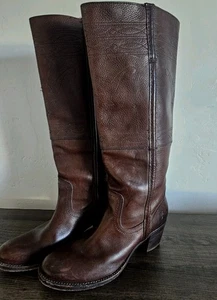 Vintage Clean Frye Campus Longhorn Women's Western Cowboy Boots Walnut 9.5B - Picture 1 of 19