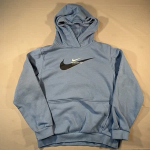 Nike Fleece Pullover Hoodie Youth Boys Blue Beyond Size XL - Picture 1 of 9