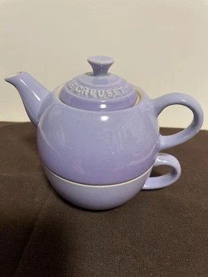 Juego de té Le Creuset 300 ml taza púrpura pastel excelente envío gratuito Foto 1 de 4