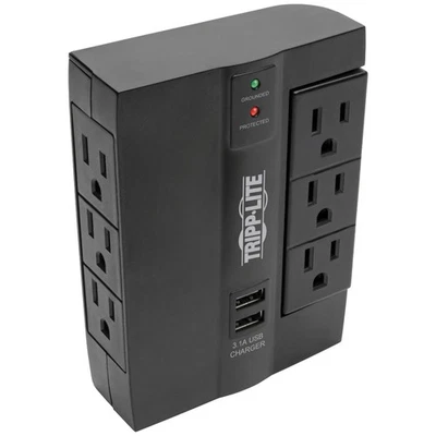 TRIPP LITE® BY EATON® Protect It! 1,200-Joules Direct Plug-in Surge... - Image 1 of 4