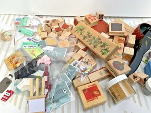 Großes Lot Gummistempel-Held-Stampin Up-Jolee Sticker-Prägepulver-Wiederverkauf - Bild 1 von 10