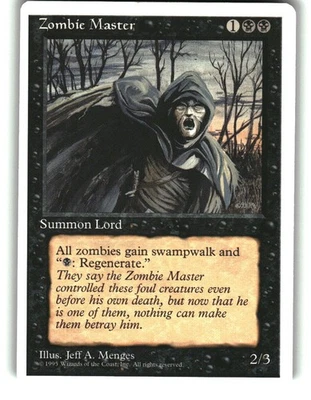 Magic the Gathering - Fourth Edition Zombie Master 58 Rare 1995 - Image 1 of 2