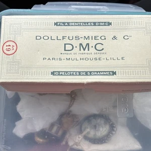 Vintage Dollfus Mieg & Cie DMC No.8 Perle Cotton Embroidery Thread White Art 116 - Picture 1 of 2
