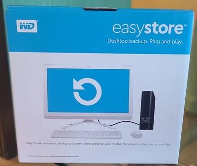 Western Digital easystore 8TB,External,3.5 inch (WDBCKA0080HBK-NESN) Hard Drive - Image 1 of 4