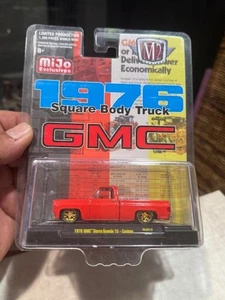 1976 GMC SIERRA GRANDE 15 1/64 M2 MACHINES  IN ORANGE - Picture 1 of 2