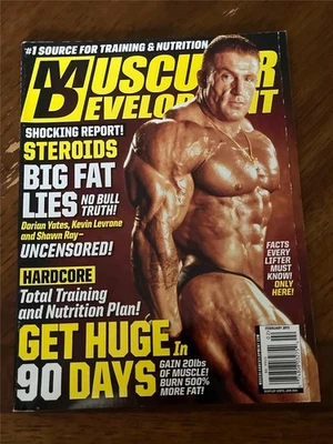 MUSCULAR DEVELOPMENT bodybuilding muscle magazine DORIAN YATES 2-15 - Image 1 of 4