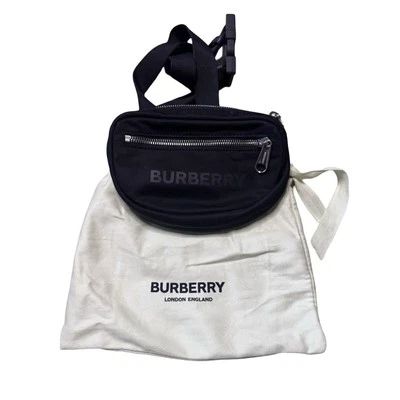Burberry Econyl Logo Cannon Small Bumbag W COA Black - Image 1 of 4