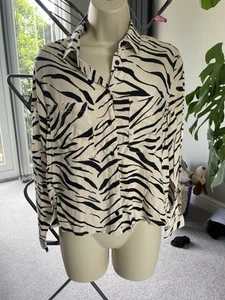 New look animal print shirt size 10 - Picture 1 of 6