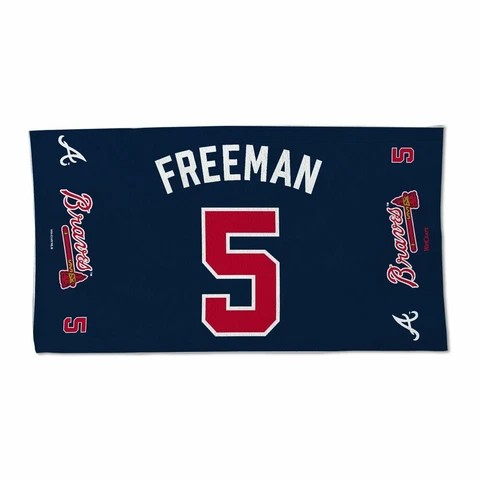 FREDDIE FREEMAN #5 ATLANTA BRAVES BENCH TOWEL 22"X42" NEW WINCRAFT 👀 Cover