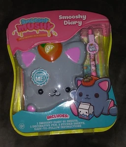*NEW* SMOOSHY MUSHY Smooshy Squishy Diary Grey Kaley Kitty or Tan Bitsy Bunny - Picture 1 of 9