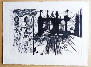 DALI GRAVURE ORIGINALE 1975 LE PORTIQUE CATHEDRALE VINTAGE COLLECTOR ENGRAVING - Foto 1 di 3