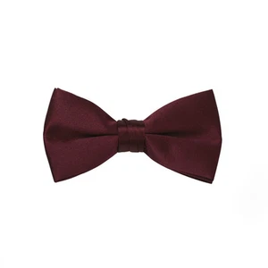 New Mens Burgundy Satin Tuxedo Vest Bow Tie Real Pockets USA MADE Best Quality - Picture 1 of 3