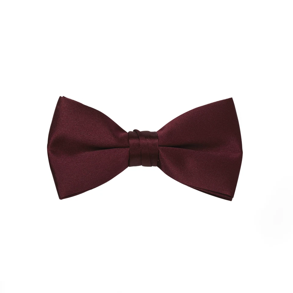 New Mens Burgundy Satin Tuxedo Vest Bow Tie Real Pockets USA MADE Best Quality - Image 1 of 1