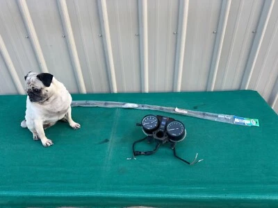 1982 Kawasaki KZ305 CSR OEM Instrument Cluster Tach Speedometer with New Cable - Image 1 of 4