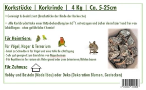Korkstücke 4KG - Korkbruch 5-25cm Naturprodukt | Korkrinde | Ohne Chemie - Bild 1 von 4