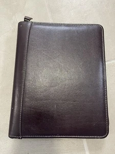 Franklin Covey Leder 7 Ringbuch Planer Burgund 8 3/4” x 10/3/4” Reißverschluss - Bild 1 von 9