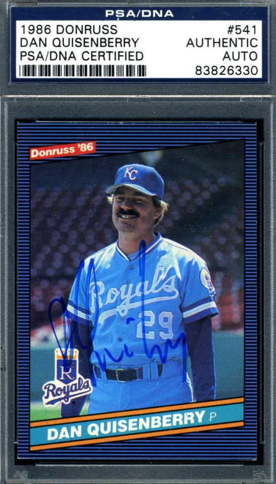 丹·奎森伯里 PSA DNA 签名 1986 年 Donruss 亲笔签名 — 第 1/1 张图片